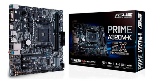 Tarjeta Madre Asus Prime A320m-k Socket Am4 Ddr4