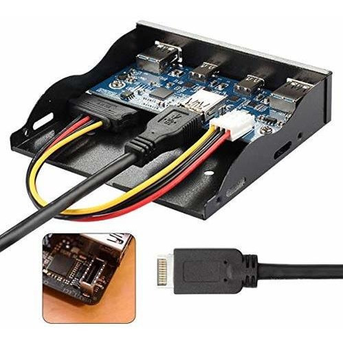 Cablecc Usb ***** Cabecera De Panel Frontal A Usb-c Y Usb **