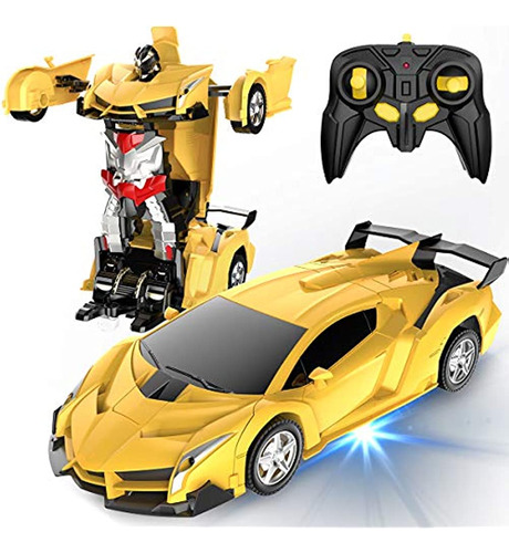 Desuccus - Coche De Control Remoto, Transform Robot Rc Car P