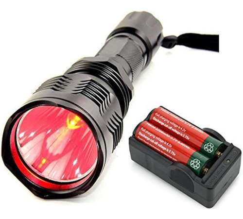 Bestsun Brightest Waterproof Red Light Flashlight Hs-802 100