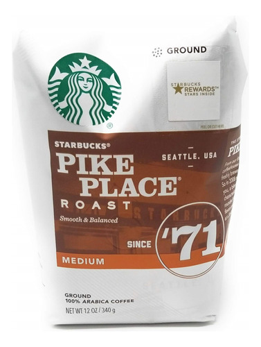 Starbucks Pike Place Roast - Bolsas Medianas De Cafe Molido,