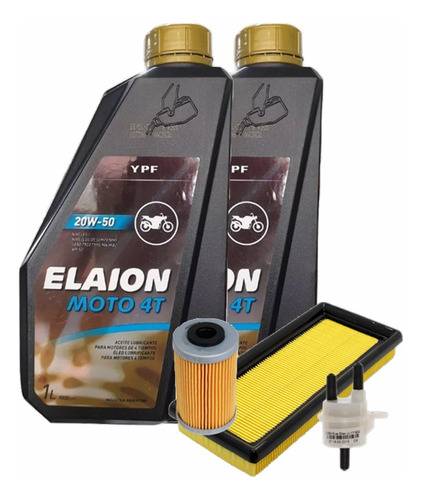 Kit Filtros Aire Aceite Nafta Rouser Ns 200 + Mineral Elaion