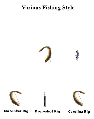10pcs Aparejos De Pesca De Cebo Biónico Para Agua Dulce Sala
