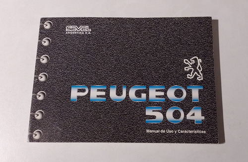 Manual De Uso Y Caracteristicas Peugeot 504 1998