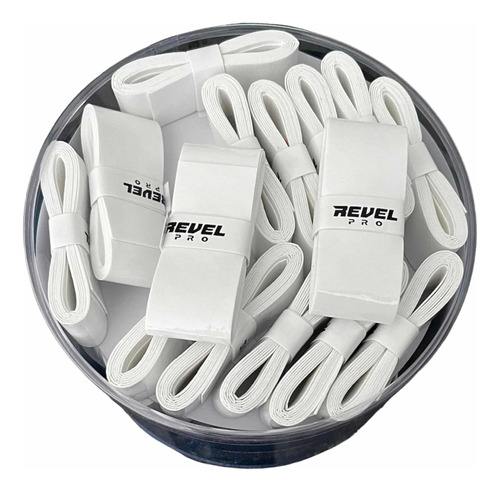 Overgrips Revel Padel Y Tenis. Blanco Y Negro.