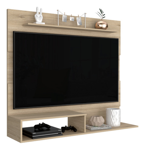 Mueble Panel Tv Hasta 55puLG Excelsior Beijing Blanco/beige