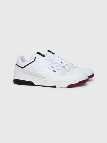 Tenis Con Monograma En Relieve Blanco Hombre Tommy Hilfiger