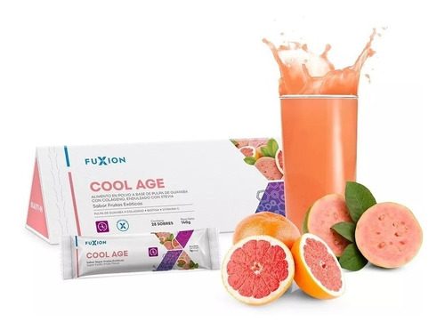 Colageno Biotina Vitamina C Y E | 14 Sobres Fuxion Cool Age