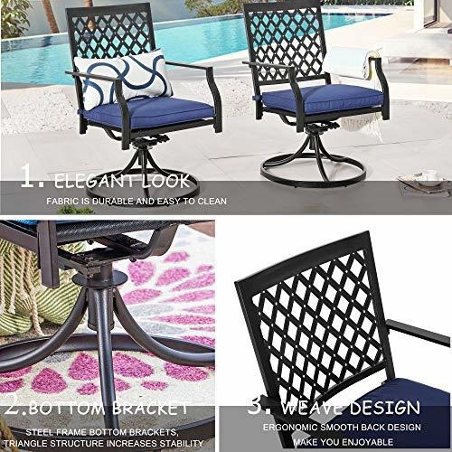 Lokatse Home - Juego De 2 Sillas Giratorias De Comedor Con C