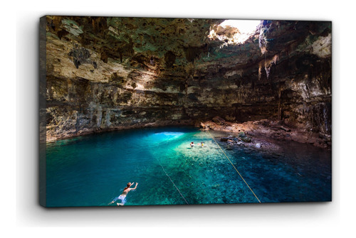 Cuadro Moderno Canvas Cenote Valladolid Yucatan 90x140cm