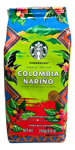 Café Starbuck Colombia Nariño Em Grãos - Pct 250g