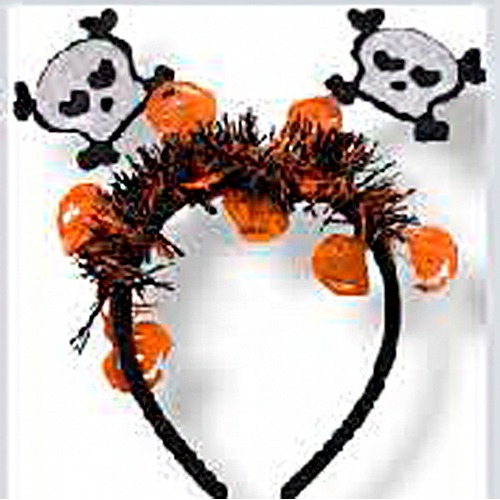 Tiara Com Mini Abobora Halloween Modelos Variados