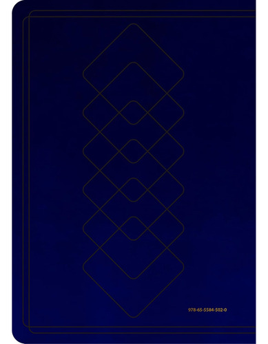 Bíblia De Estudo Thompson - Letra Grande | Capa Luxo Azul - Aec Almeida Edição Contemporânea - Editora Vida
