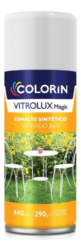 Aerosol Vitrolux Magic Esmalte 3 En 1 Satinado Color Negro