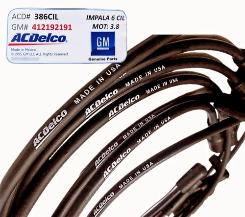 Cables De Bujias Chevrolet Impala 3.8 Acdelco Con Garantía