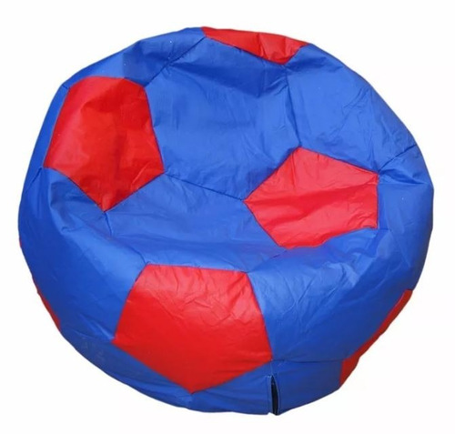 Puff Fiaca Pelota De Fútbol San Lorenzo Azul Y Rojo