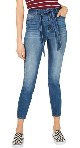 Jeans Dama Vanilla Star Belted Tiro Alto