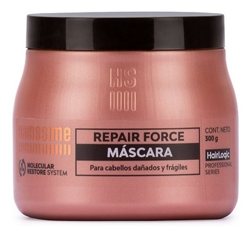 Imagen 1 de 1 de Hairssime - Máscara Repair Force 300gr Hair Logic