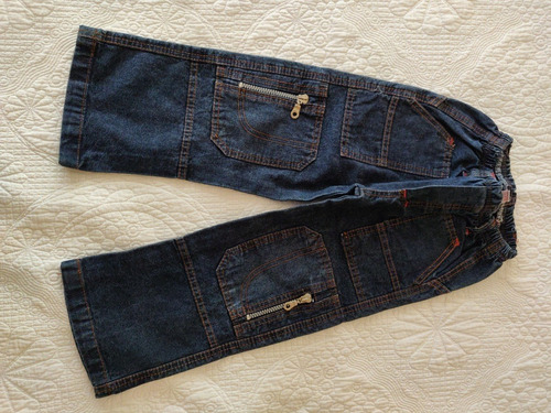 Pantalon De Jean Talle 4 Recto C/elastico En Cintura