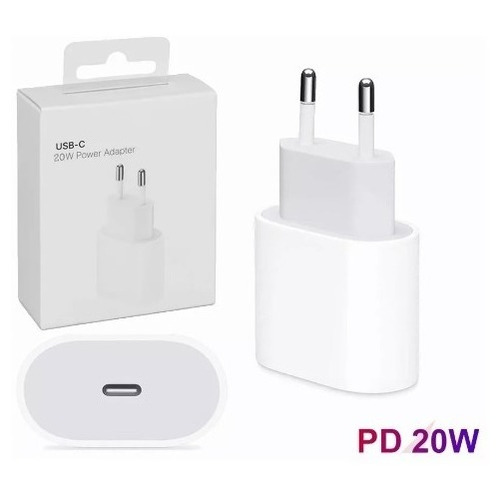 Cargador Adaptador De Pared Usb-c iPhone Carga Rápida 20w