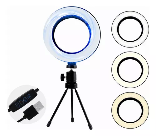 Aro De Luz LED Para Fotografia Maquillaje Para Celular Con Tripode