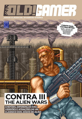 Bookzine OLD!Gamer - Volume 4: Contra III, de Editora Europa. Editorial Editora Europa Ltda., capa mole em português, 2021