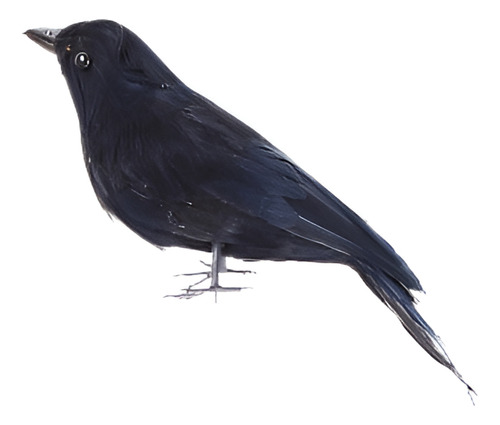 Aspecto Realista Halloween Decoración Aves Negro Con Plumas 