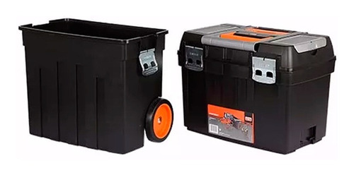 Caja Para Herramientas Bahco Plastica 2 Cuerpos Con Ruedas