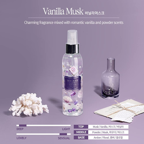 ''body Spray Vanilla Musk Con Vitamina E Y Citrus Acid Para