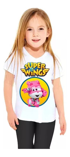 Remera Super Wings Personalizada Serie Aviones7 Unisex