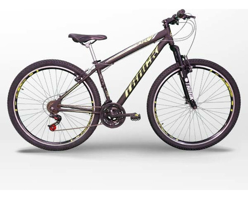 Bicicleta Tk3 Track Black 29 Mountain Bike Aro 29 Cor Preto/Amarelo Tamanho do quadro 19