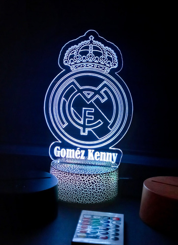 Lampara Led Personalizada 15 Colores Con Control Remoto