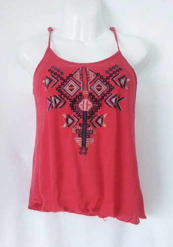 Blusa Rosa Bordada Extra Belleza Talla M