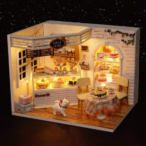Flever Casa De Muñecas En Miniatura De Bricolaje Casa Y Kit