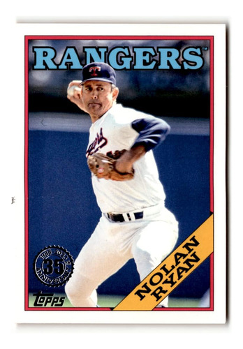 2023 Topps 1988 Béisbol T88-86 Nolan Ryan Texas Rangers Tarj