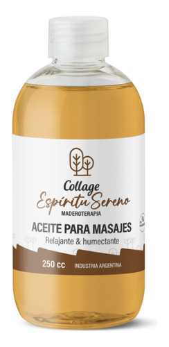 Aceite Masajes Espiritu Sereno Collage Maderoterapia 250ml