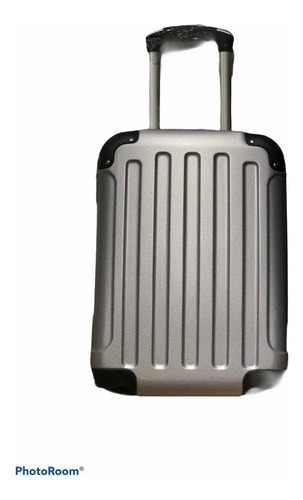 Maleta Cabina Avion De Mano Carry On Plateada | Cuotas sin interés
