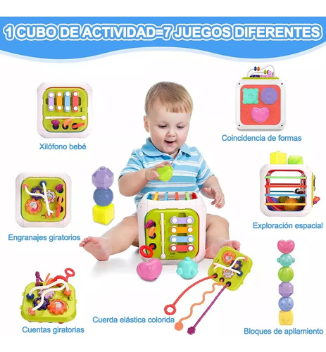 Teaching Game For Babies 7 In 1 Activity Cube