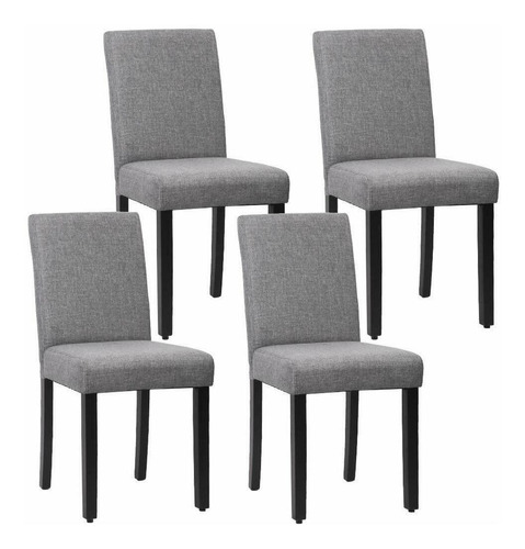 Set De 4 Sillas De Comedor Elegantes De Diseño Moderno