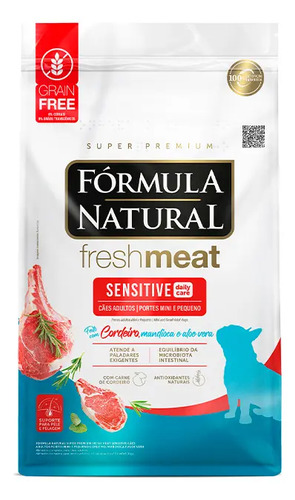 Ração Fresh Meat Sensitive Cão Adulto Pequeno Cordeiro 10kg