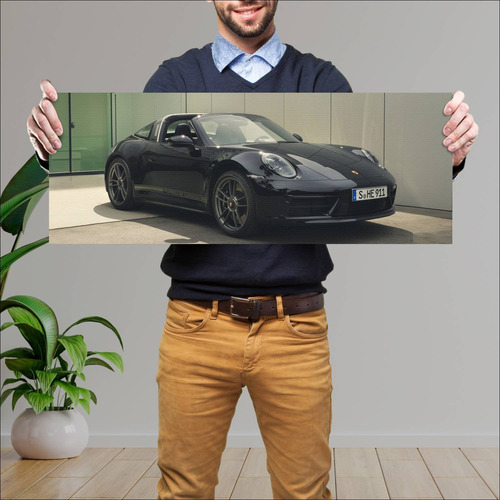 Cuadro 30x80cm Auto 2022 Porsche 911 Targa Gts 5 557