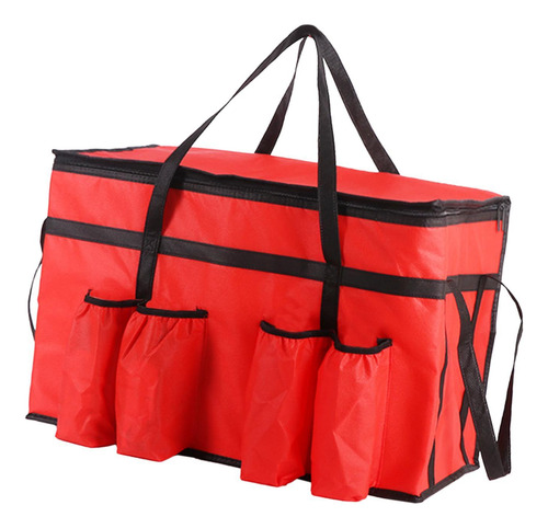 Bolsa Térmica Para Entrega De Alimentos Con Rojo