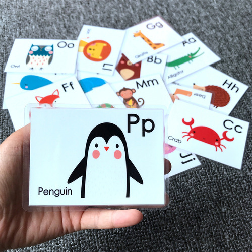 Tarjetas Educativas Impermeables Animales 24 Piezas