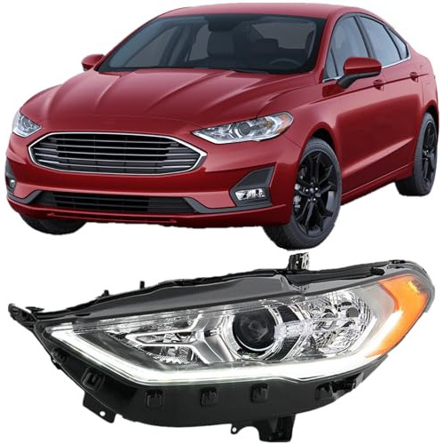 Faros Delanteros Con Drl Para Ford Fusion 2017-2020 Wflnhb