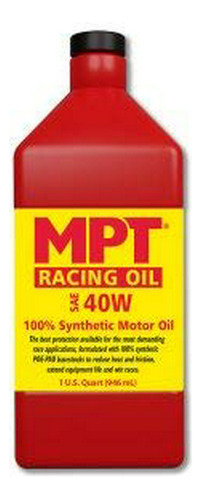 Mpt Mpt-275 Botella Roja 40w Aceite De Carreras Totalmente S