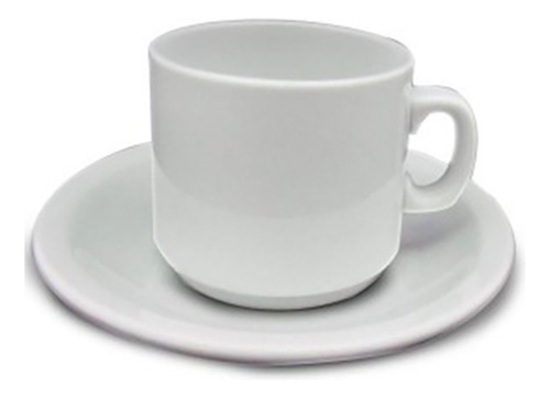 Set 6 Tazas Desayuno De 220 Cc Porcelana Importadas