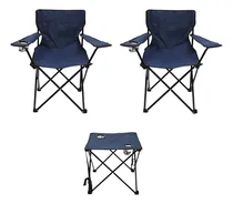 Comprar Set Camping Sillas Director Y Mesa Plegable Playa Pesca