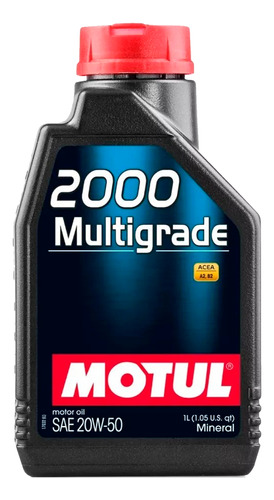 Aceite Mineral 20w50 Motul Multigrado 2000 1lt
