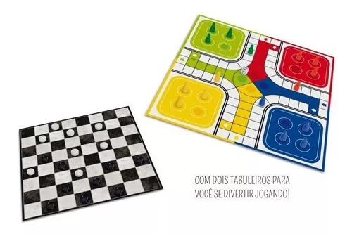 Jogo tabuleiro ludo dama e