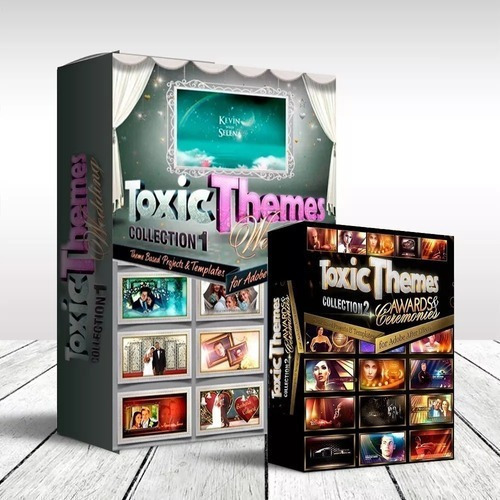 Pack Vectores A/ Efects Bodas & Awards, Toxic Themes Ae